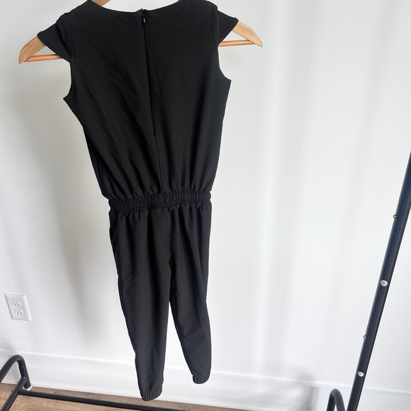 Albion Fit Everyday 1pc Jumpsuit Romper Black Outfit Girls Size 6 Athletic - Picture 4 of 7